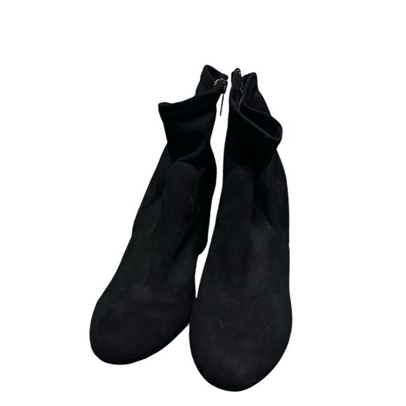 Torrid black zip up square block heel stretch ankle booties size 11 - Picture 11 of 13